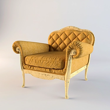 Elegant Armchair Topolino 3D model image 1 