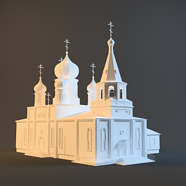 Elegant Church Model for Decor 3D model image 1 