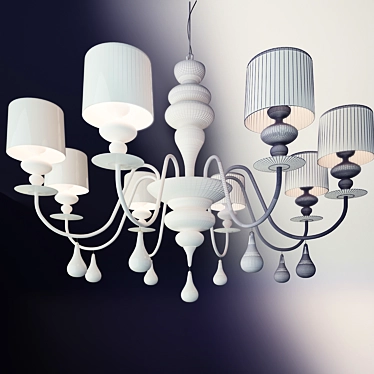 Elegant Eva Pendant Light 3D model image 1 