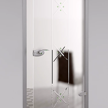 SKLO+GLAS Glass Doors: Stylish and Sturdy 3D model image 1 