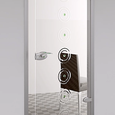 Elegant Glass Doors by SKLO+GLAS 3D model image 1 