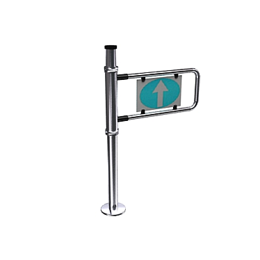 Sleek One-Way Turnstile 3D model image 1 