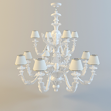 Elegant Classic Chandelier 3D model image 1 