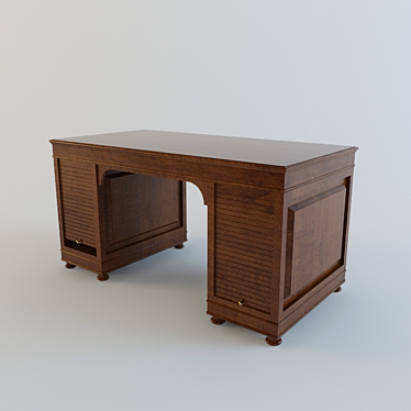Modern Writing Desk 3D model image 1 
