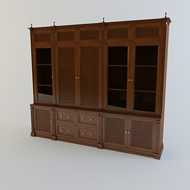 Book Storage Cabinet 3D model image 1 