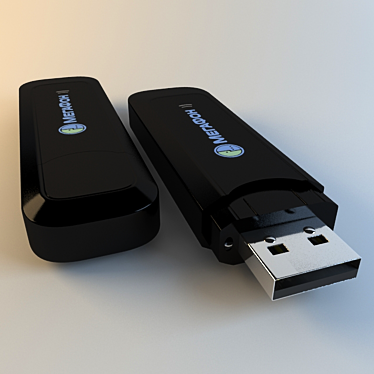 Mega Modem: Powerful USB Connection 3D model image 1 