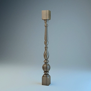 Vintage Baluster: Traditional Russian Craftsmanship 3D model image 1 