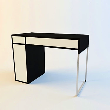 IKEA Micke Desk with Drawers: Organize Your Workspace 3D model image 1 