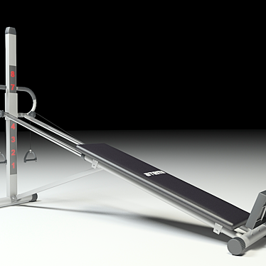 Atemi Bench: Stylish and Functional 3D model image 1 