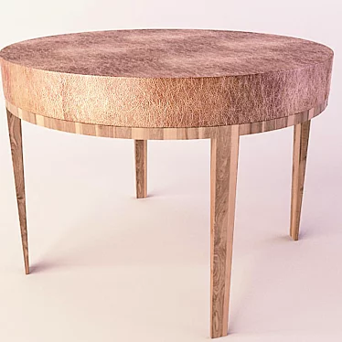 Modern Cherry Side Table 3D model image 1 