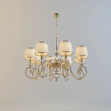 Classic Zonca Chandelier, Art. 31105 3D model image 1 