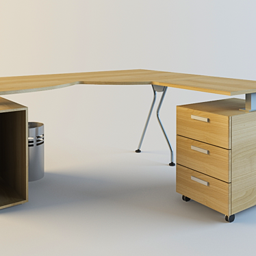 Absolute Office Table: Modern Design 3D model image 1 