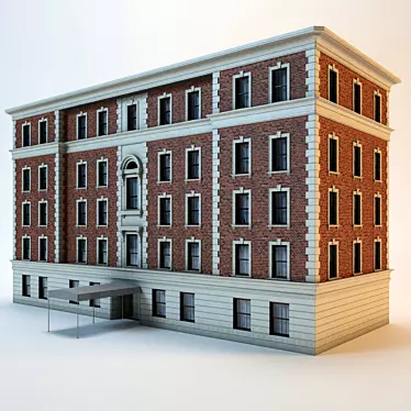 Architectural Masterpiece: Iconic City Building 3D model image 1 