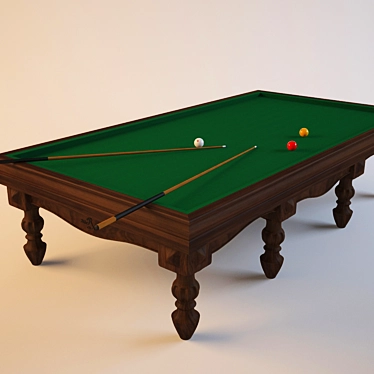 Classic Billiard Table 3D model image 1 