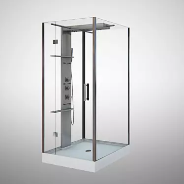 Modern Shower Cubicle 3D model image 1 