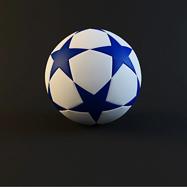 Ultimate Champion League Soccer Ball 3D model image 1 