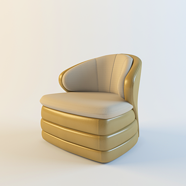 Turin Armchair: Stylish Comfort 3D model image 1 
