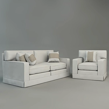 Sofa with armchair