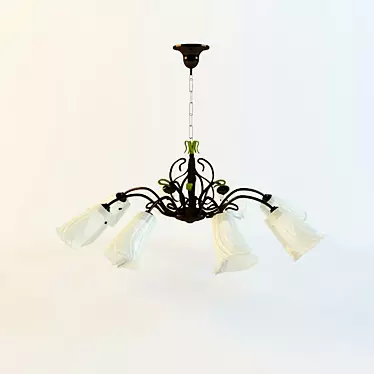 Floral Blossom Chandelier 3D model image 1 