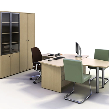 Sberbank Office Furniture 3D model image 1 