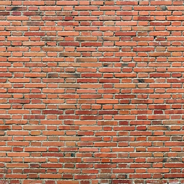 Seamless Vintage Brick Wall 3D model image 1 
