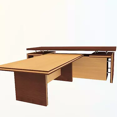 Executive's Choice: Classic Director's Desk 3D model image 1 