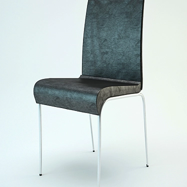 Grazia Metal Chair: Sleek and Stylish 3D model image 1 