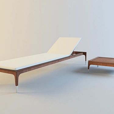 Costa Rey T Chaise Lounge 3D model image 1 