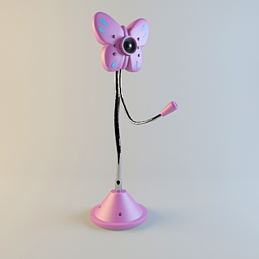 Pink Butterfly Webcam 3D model image 1 