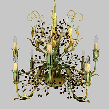 Italian Elegance: Mechini Chandelier 3D model image 1 