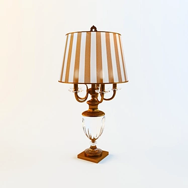Golden Glow Table Lamp 3D model image 1 