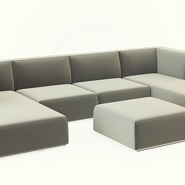 Title: Contemporary Poliform Shanghai Sofa 3D model image 1 