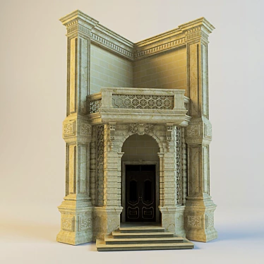Elegant 3D Classic Entrance 3D model image 1 