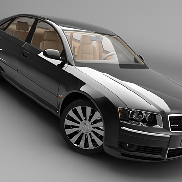 Premium Audi Quattro 4.2 3D Model 3D model image 1 