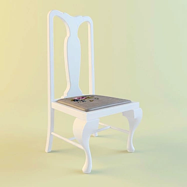 Vintage Turkish Chair from the 50's 3D model image 1 