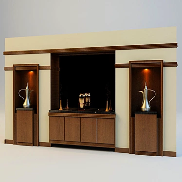 Elegant Dining Wall Art 3D model image 1 