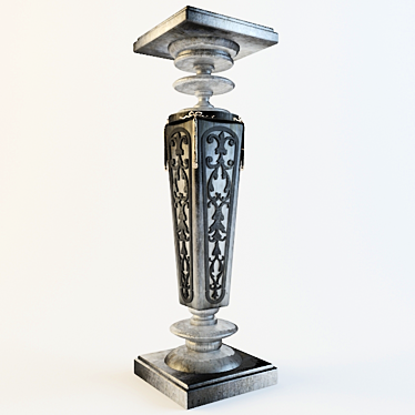 Decorative Pedestal Column 3D model image 1 