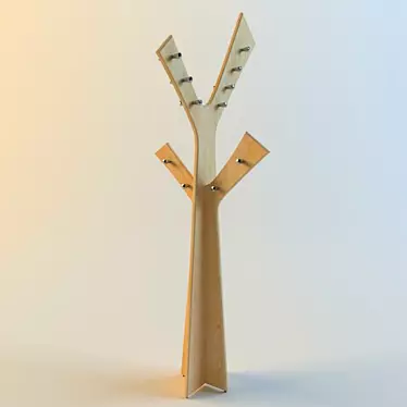 Minimalist Hanger Stand 3D model image 1 