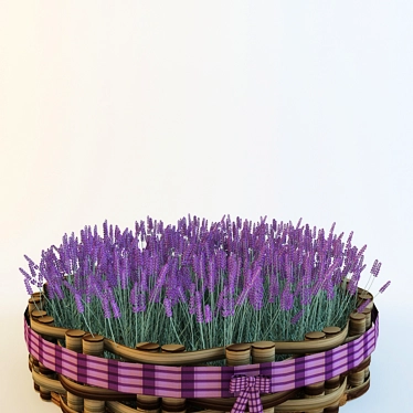 Woven Flower Bed: 1.6m Polycarbonate 3D model image 1 