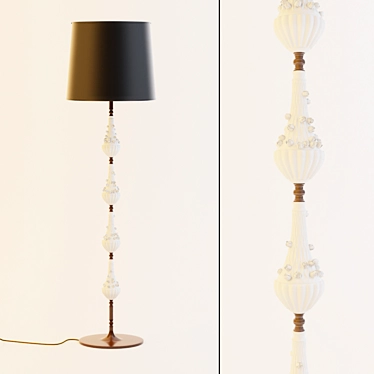 Stylish Floor Lamp 3D model image 1 