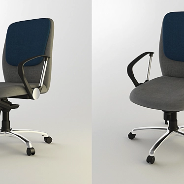 Banker's Office Chair: Height Adjustable 3D model image 1 