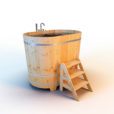 MultiTexture Plugin Required: Bath Barrel for Saunas 3D model image 1 