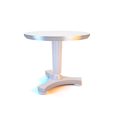  Silver BTC Table 3D model image 1 