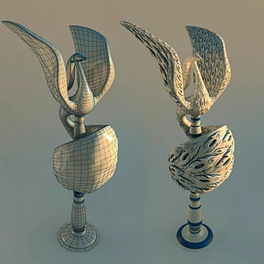 Dymkovo-inspired Folk Art 3D model image 1 