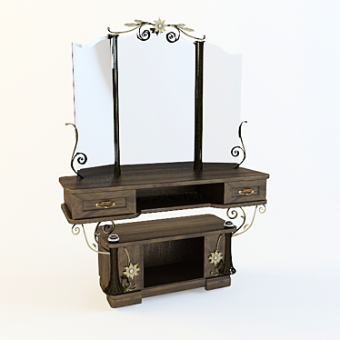 Title: Hand-Forged Vanity Trumeau 3D model image 1 