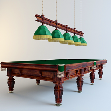 Classic Billiard Table 3D model image 1 