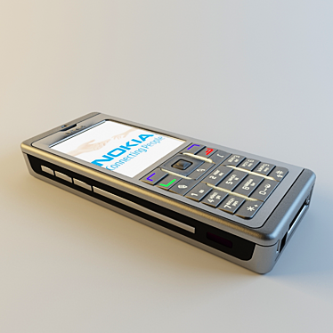 Vintage Nokia E60 Smartphone 3D model image 1 