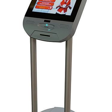 QueueMaster: Electronic Queue Terminal 3D model image 1 