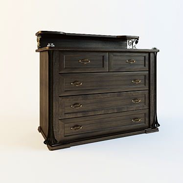 Rustic Forge Commode by Pan-Star 3D model image 1 