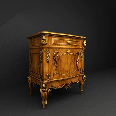 Italian Bedside Table: Francesco Nesa 3D model image 1 